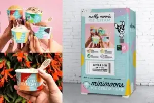 Molly Moon's mission to make the world a better place with a DIVI Frozen vending machine