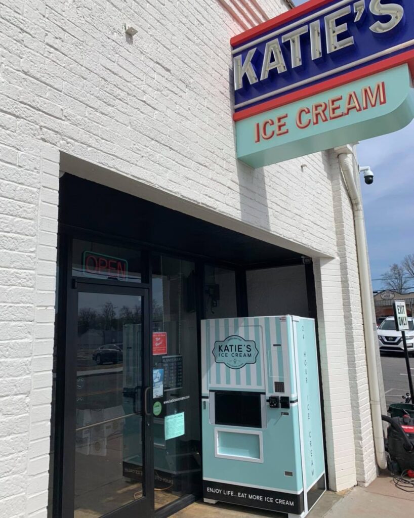 A Fastcorp DIVI positioned outside Katie's Ice Cream Shop